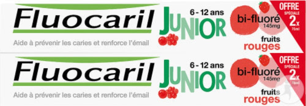 Fluocaril Junior Red Fruit 2*75 ml