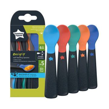 Tommee Tippee Easigrip Self Feeding Spoons 6 m+ (x5)