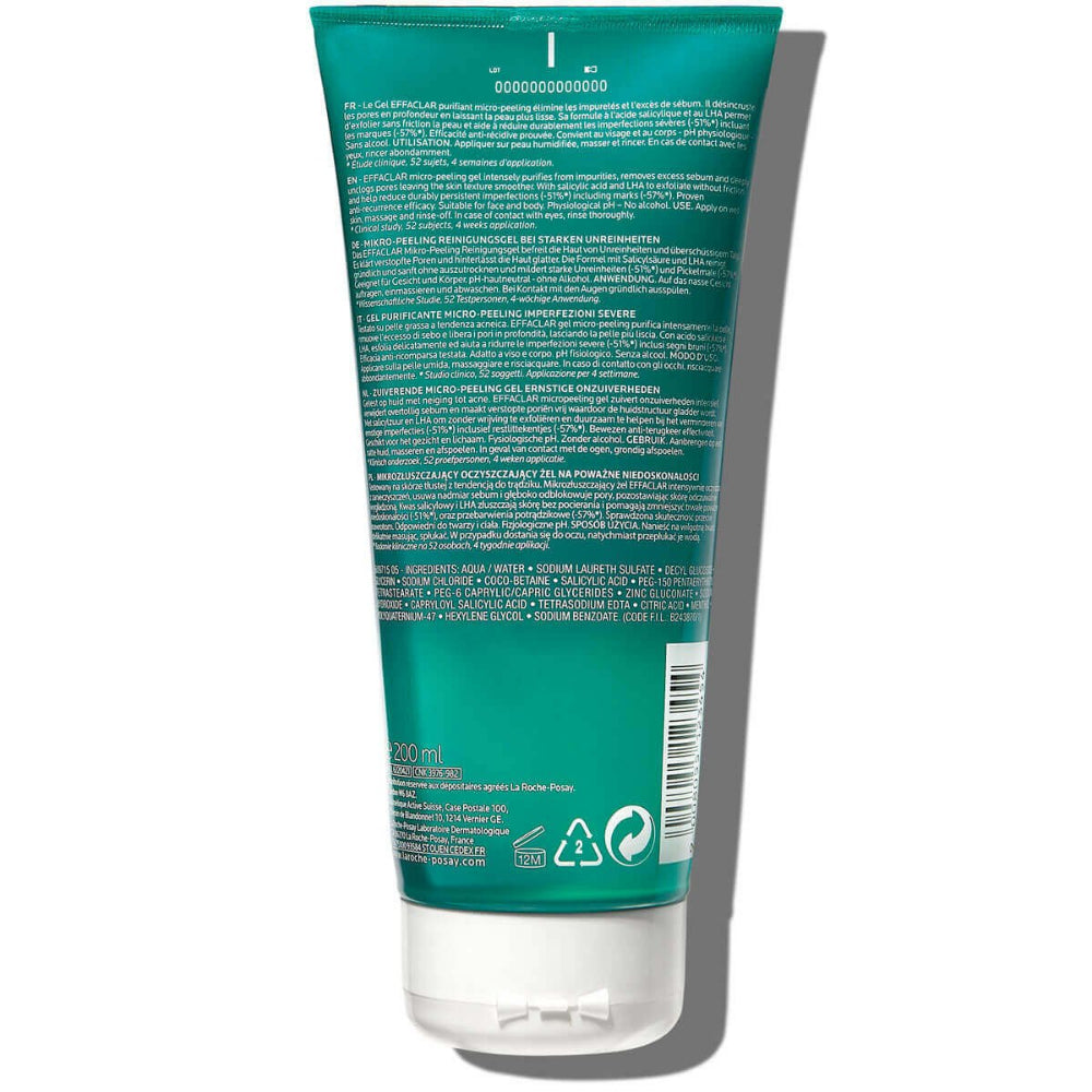La Roche Posay Effaclar Micro-Peeling Purifying Gel - 200 ml - 0