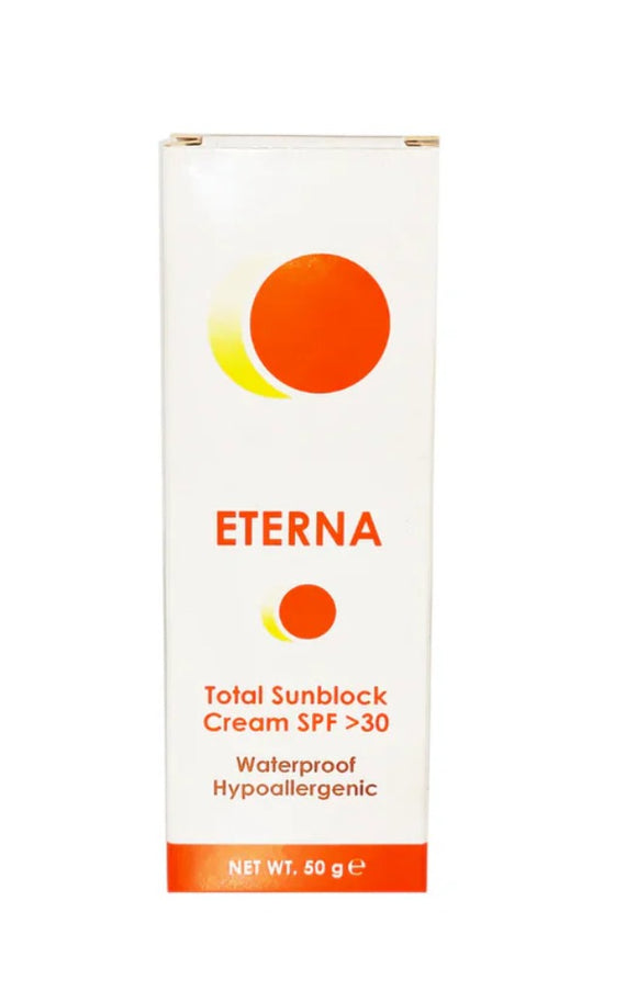 Eterna Total SunBlock Cream Waterproof SPF30+ - 50 ml