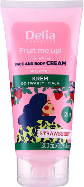 Delia Strawberry Face and Body Cream - 200 ml