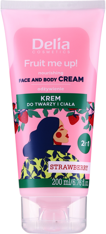 Delia Strawberry Face and Body Cream - 200 ml
