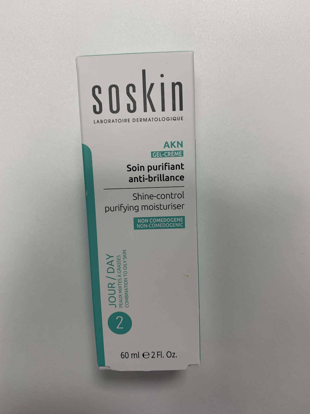 Soskin AKN Shine-control Purifying Moisturizer Gel-cream - 60 mL