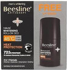 Beesline Whitening Deodorant Roll-On Silver Power - 45°C Heat Protection