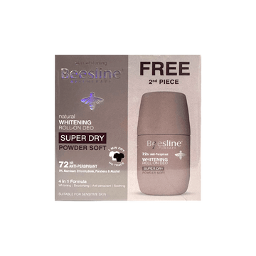 Beesline Whitening Deodorant Roll-On Super Dry - Powder Soft