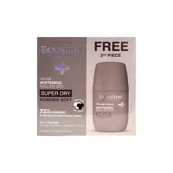 Beesline Whitening Deodorant Roll-On Super Dry - Powder Soft