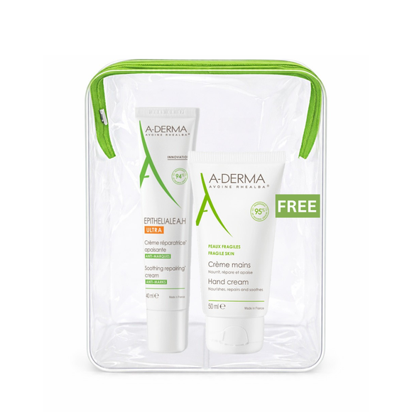 A-derma Buy one A-Derma Epitheliale AH Ultra Anti-mark Repairing Cream and Get a FREE 50ml A-Derma Hand Cream