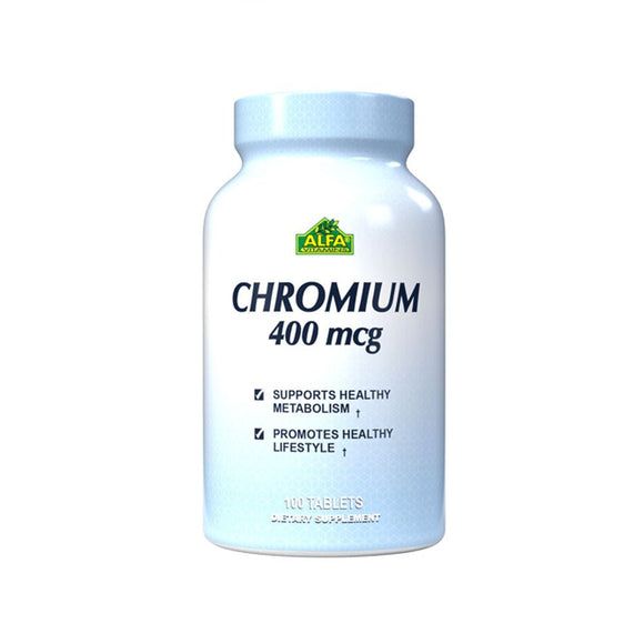 Alfa Vitamins Chromium - 400 Mcg