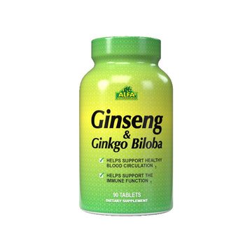 Alfa Vitamins Ginseng & Ginkgo Biloba - 90 Tablets