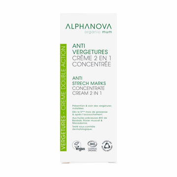 Alphanova Organic Mum 2in1 Anti-stretch Mark Cream - 150 ml