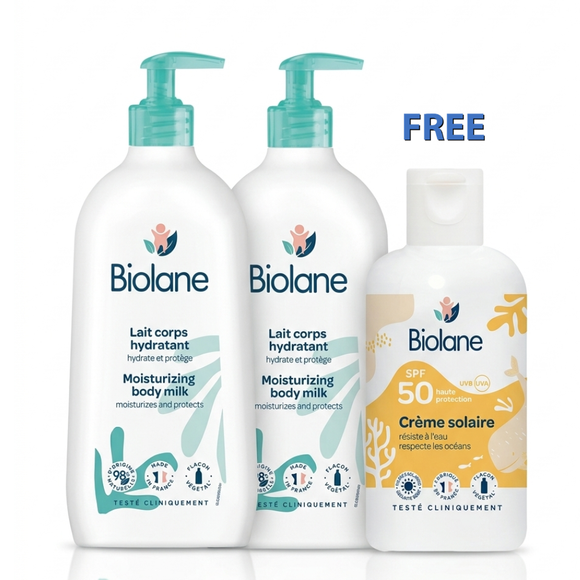 Biolane Buy 2 Get 1 Moisturizing Milk With A Free Sunscreen