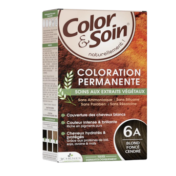 Color Et Soin 6A Blond Fonce Cendre - 135 ml