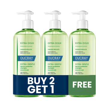 Ducray Extra-Gentle Dermo-Protective Shampoo BUY 2 GET 1