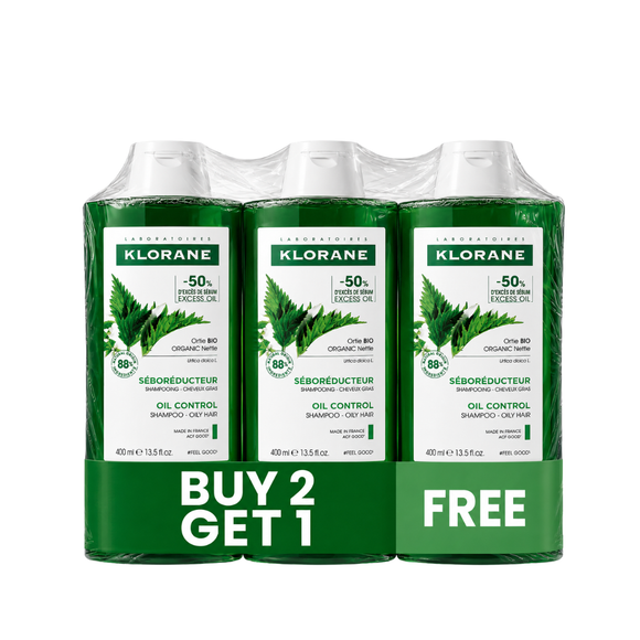 Klorane Oil Control Shampoo Buy 2 Get 1