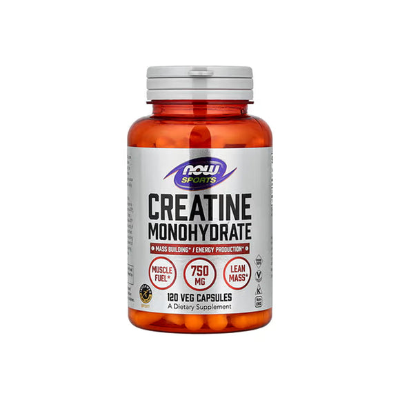 NOW Creatine Monohydrate 750 mg - 120 Veg Capsules