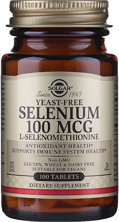 Solgar Yeast-Free Selenium 100 mg - 100 Tablets