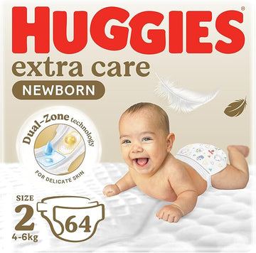 Huggies Size 2 (4 To 6 Kg) - 64 Pieces
