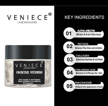 Veniece Cocktail Vitamins - 60 Capsules