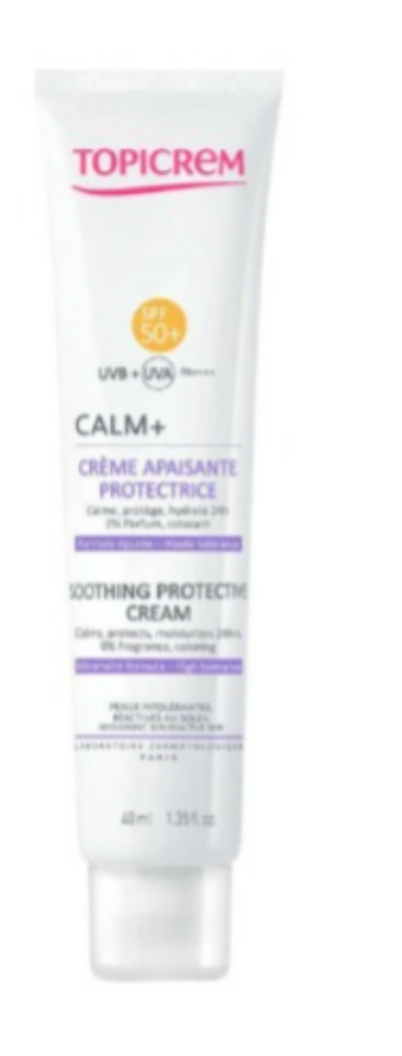 Topicrem Calm+ Soothing Protective Cream Spf50+ - 40 ml