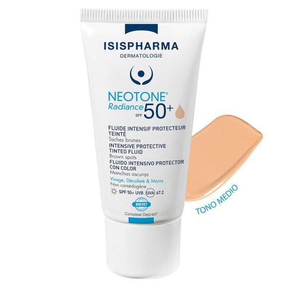 Isispharma Neotone Radiance SPF 50+ Fluid Intensive Tinted Medium - 30 ml