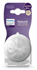 Avent 2 Natural Response Fast Flow Teats - 6M+-1