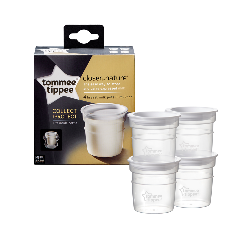 Tommee Tippe Milk Storage Pots - 4*60 ml