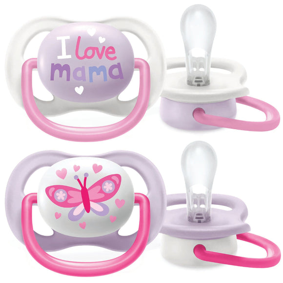 Avent Pacifier Ultra Air Happy I Love Mama 0-6 M+