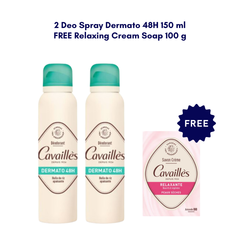 Roge Cavailles Deo Spray Dermato Buy 2 Get 1 Bundle