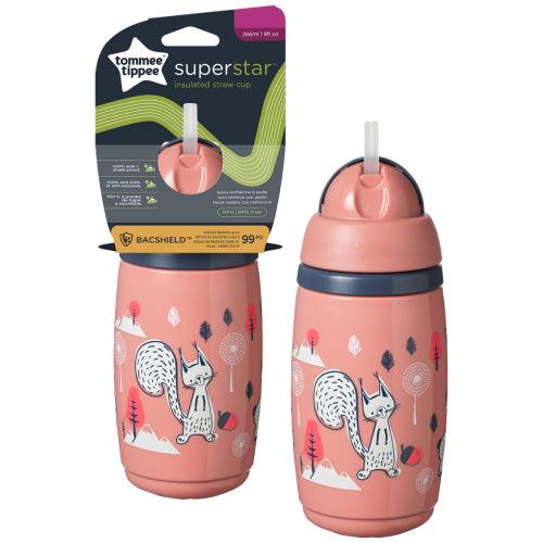 Buy pink Tommee Tippee Superstar Insulated Straw Cup 266 ml 12M+