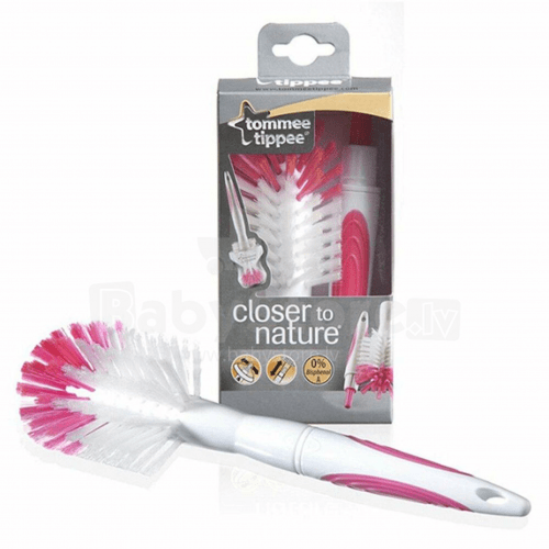 Tommee Tippee Closer To Nature 2 in 1 Bottle & Teat brush - 0