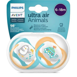 Avent Ultra Air Soother Mix Animals 6-18 M+