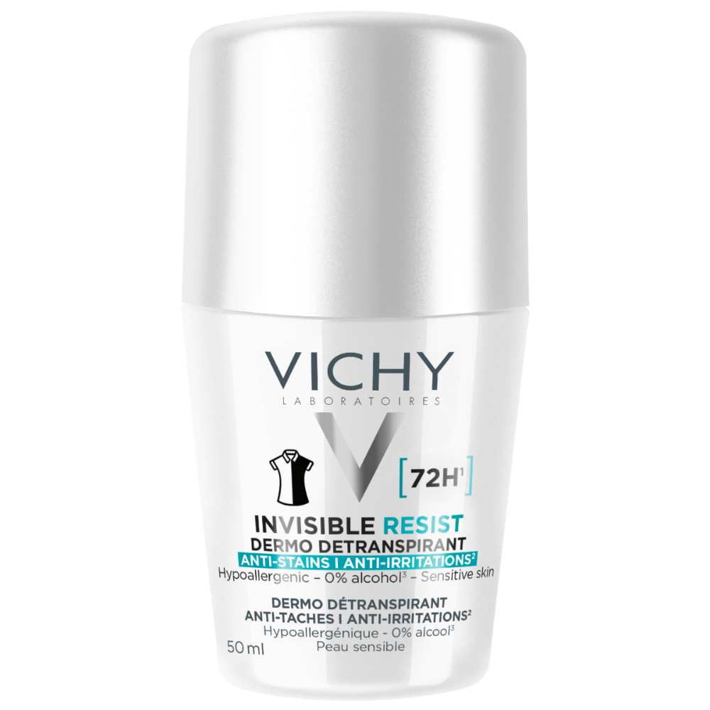 Vichy Invisible Resist Deodorant Roll-On 72 hrs - 50 ml