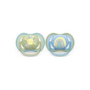Avent 2 Ultra Air Soothers Rainbow 0-6 M-2