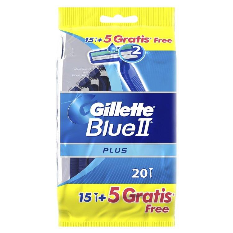 GILLETTE BLUE2 PLUS 15+5CT