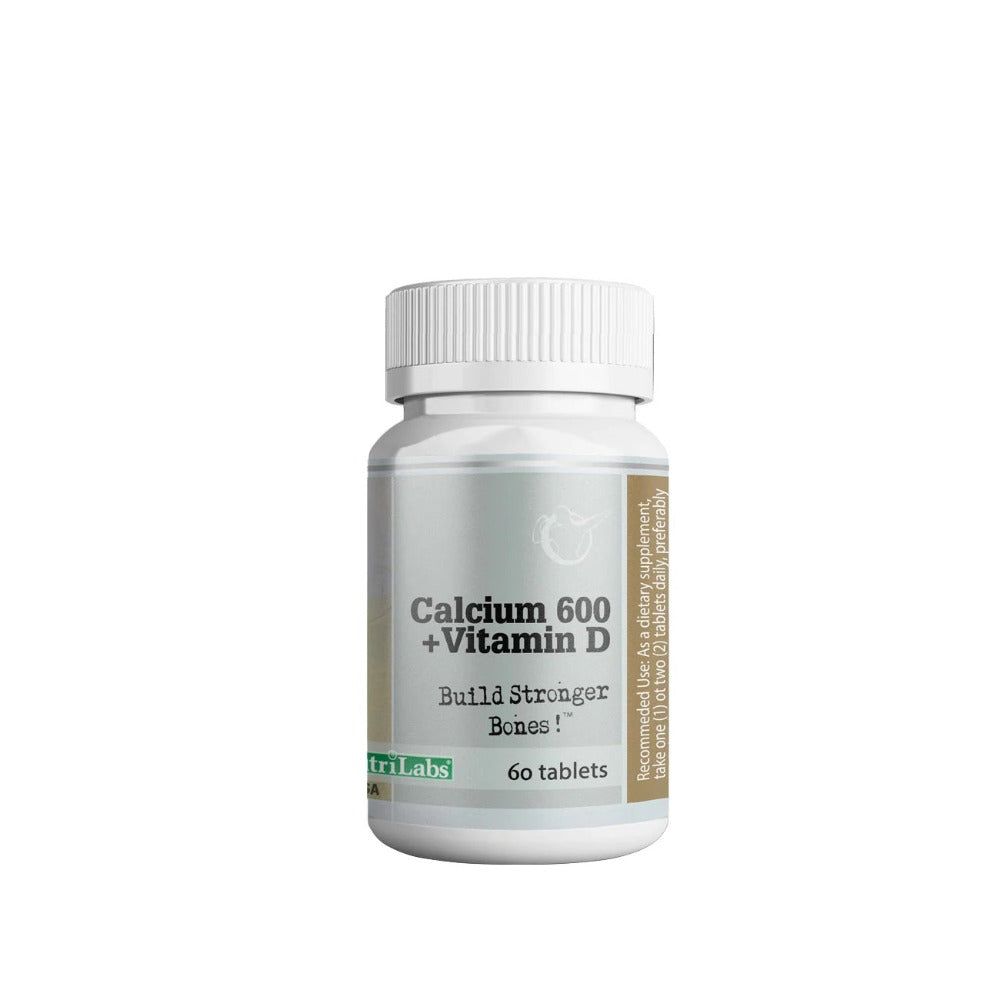 Nutrilabs Calcium 600 + Vitamin D 60 Tablets