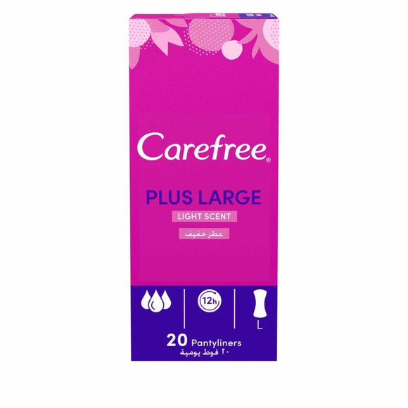 Carefree Plus Large Light Scent 20s
