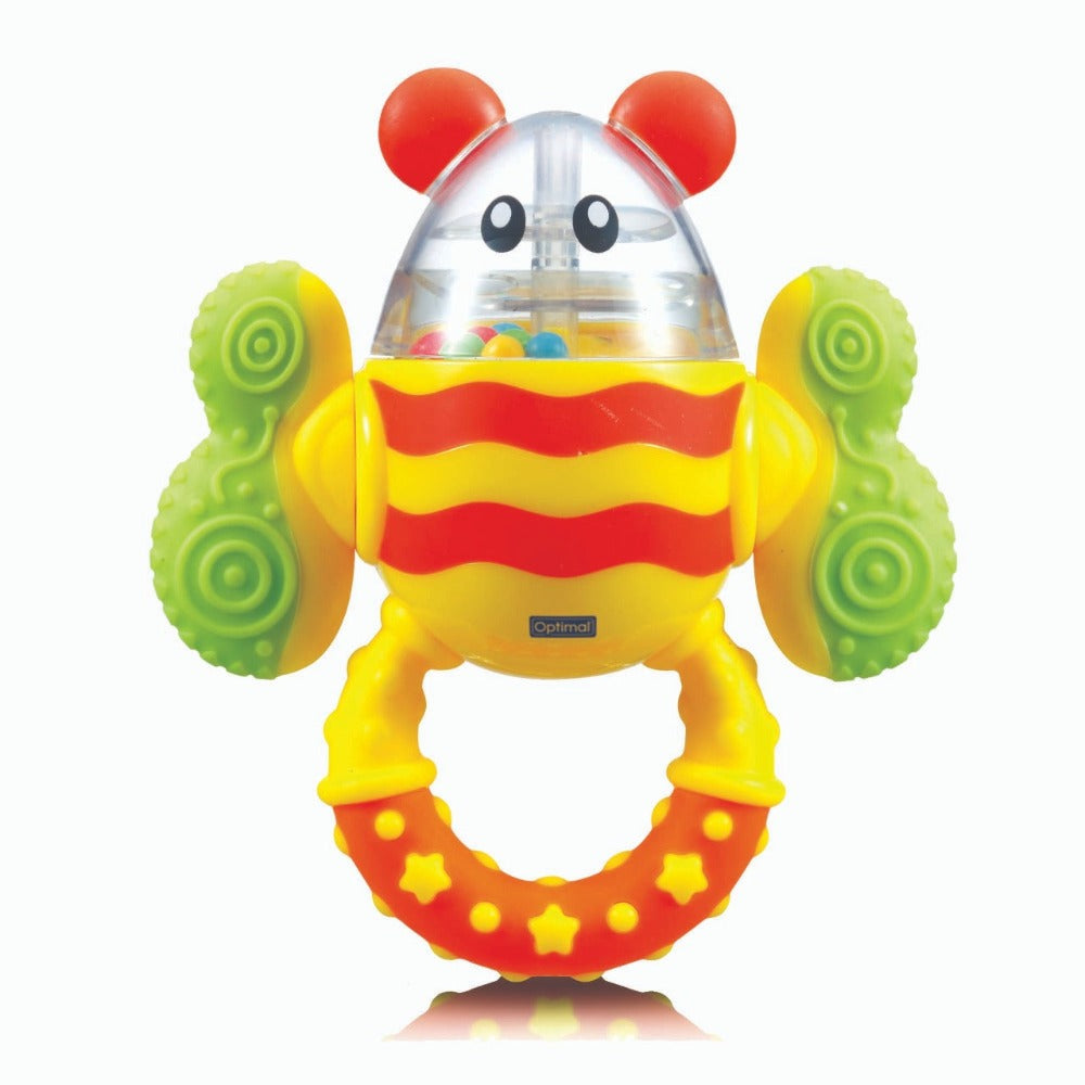 Optimal Bee Twist Rattle Teether | GLOW55