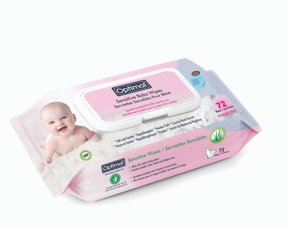 Optimal Powder Puff Wipes And Cover 72 Pcs