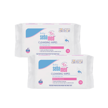 Sebamed Baby Wet Wipes 72 Duo Pack