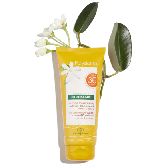 SUN GEL-CREAM SPF 30 with organic Tamanu & Monoi Body & Face 200 ml