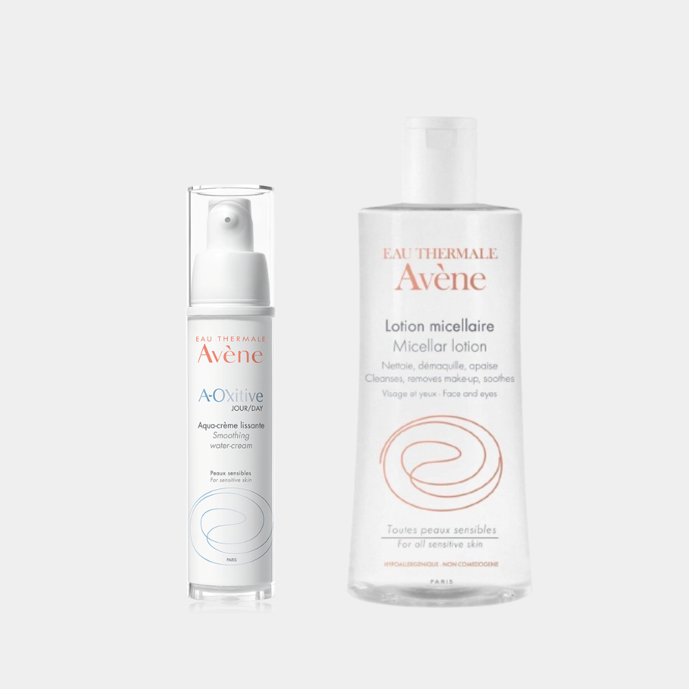 A-oxitive Day Smoothing Water-cream - Sensitive Skin + Micellar Lotion 100 ml (Gift)