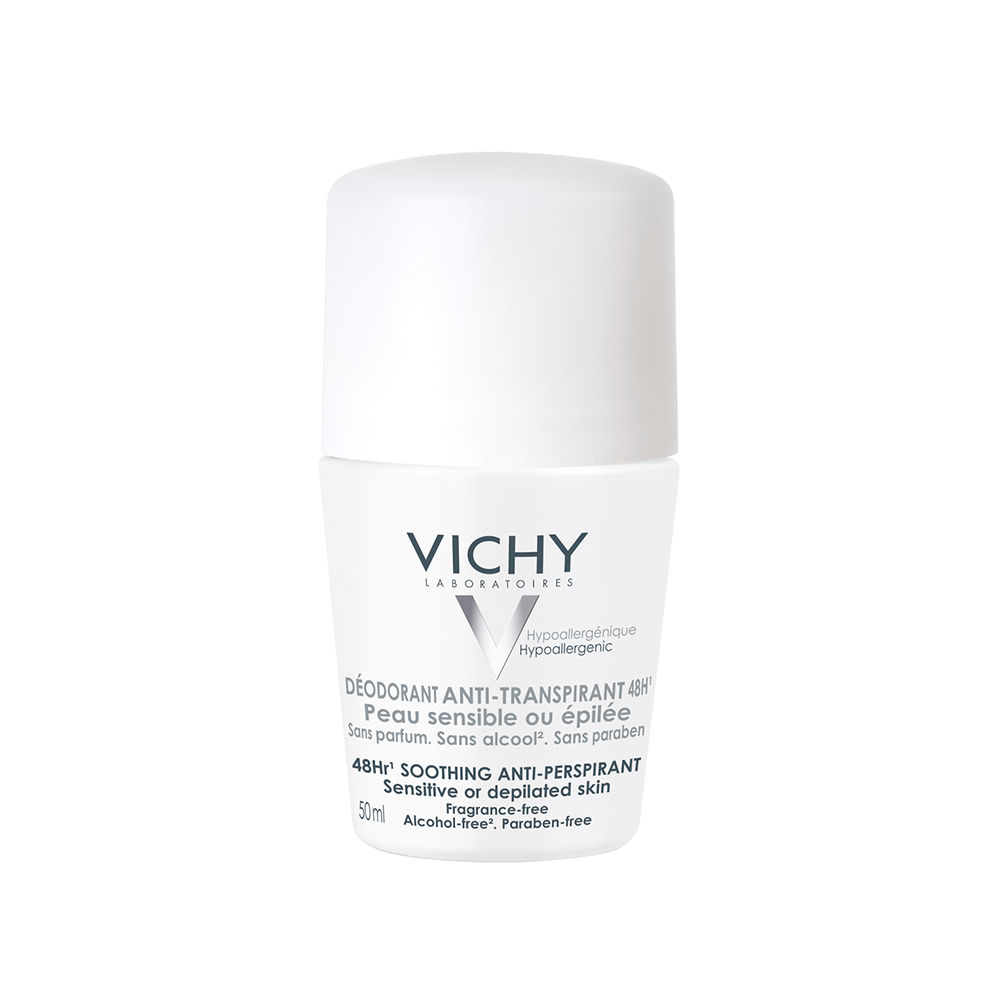 Vichy 48-Hour Soothing Anti-Perspirant Roll-On - Sensitive Skin - 50 ml
