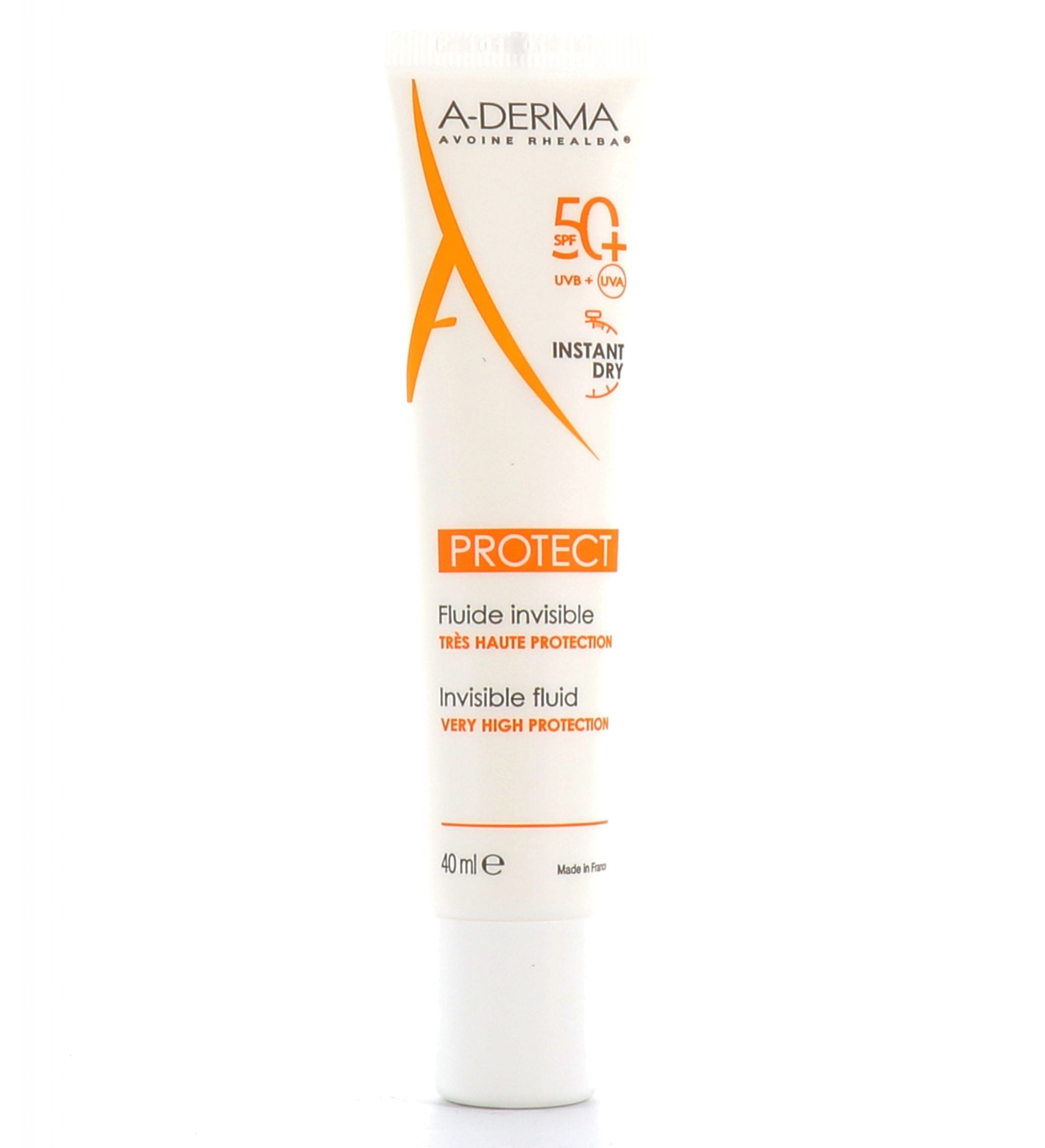 A-DERMA Sun Protect Invisible Fluid SPF50+ 40 ml