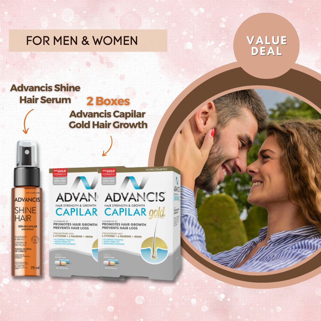 Advancis Anti Hair Loss Bundle (2 Boxes) + Free Hair Serum