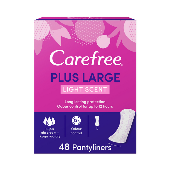 Carefree Large 48's Fresh Light Scent
