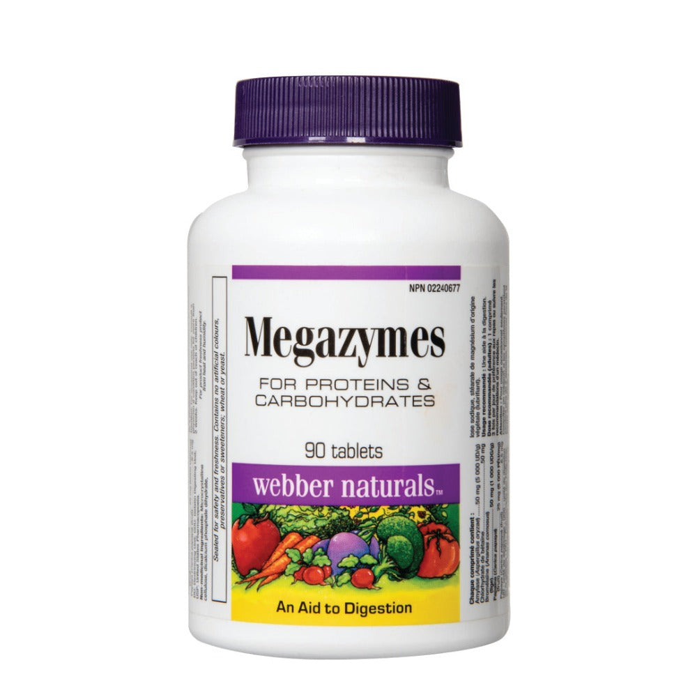 Webber Naturals® Megazymes - 90 Tablets
