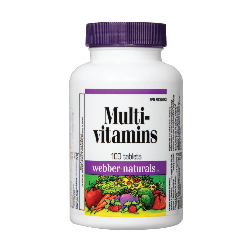 Webber Naturals® Multi-vitamins - 100 Tablets