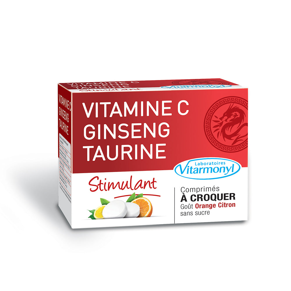 Vitarmonyl Vitamine C 500+ Ginseng+ Taurine A Croquer
