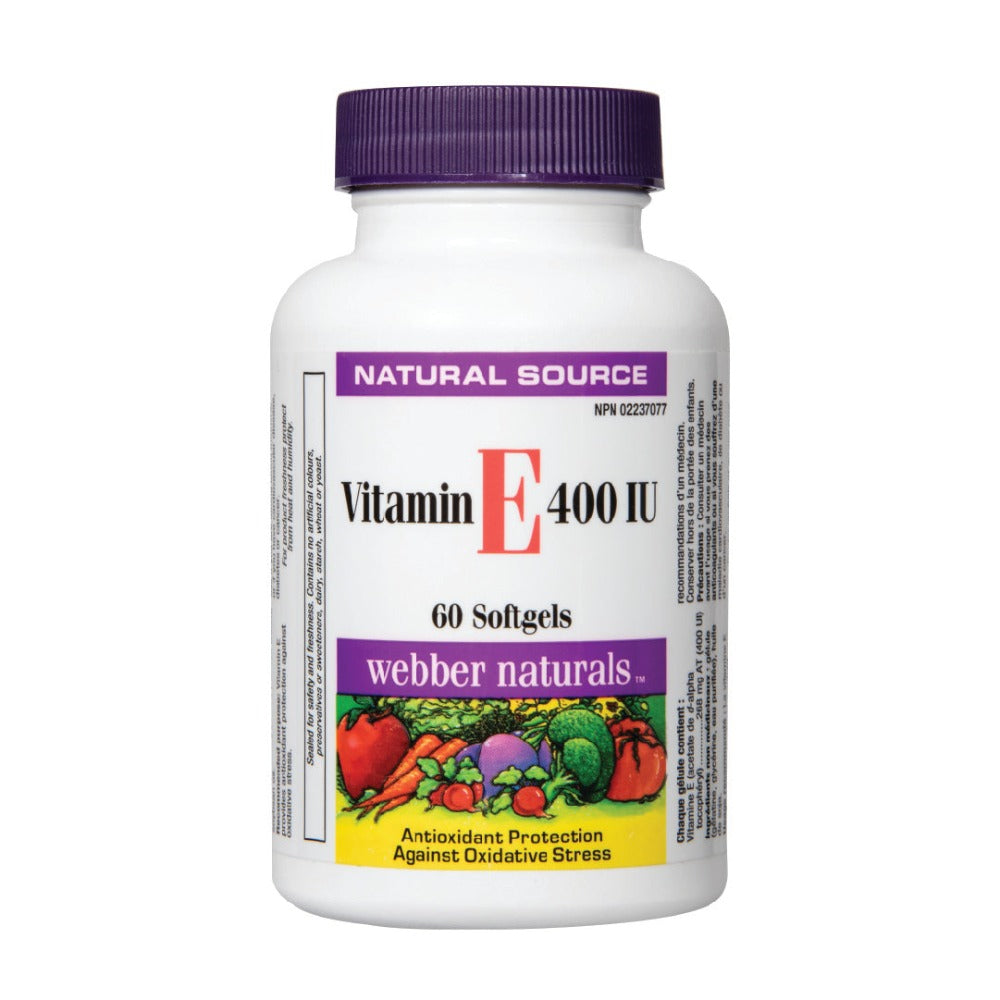 Webber Naturals® Vitamin E-400 - 60 Softgels
